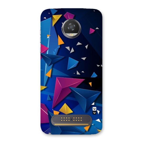 Space Colored Triangles Back Case for Moto Z2 Play