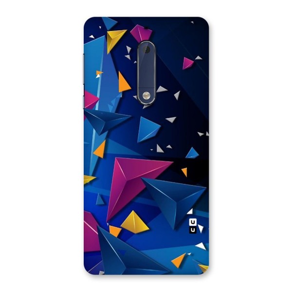Space Colored Triangles Back Case for Nokia 5