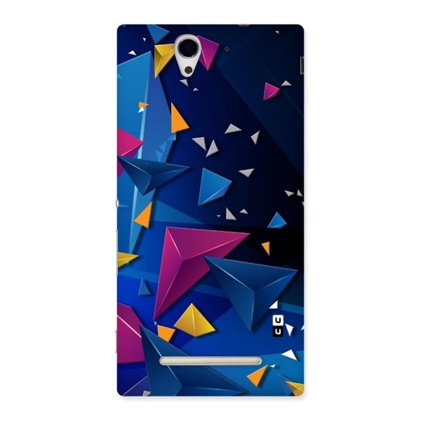 Space Colored Triangles Back Case for Sony Xperia C3