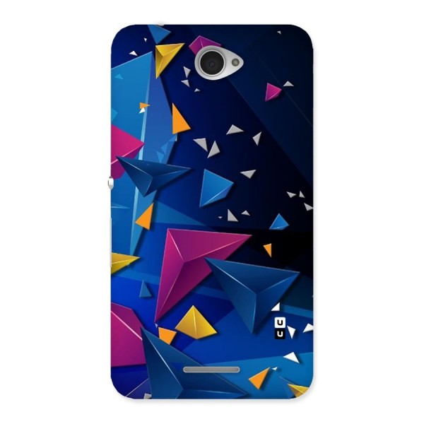Space Colored Triangles Back Case for Sony Xperia E4