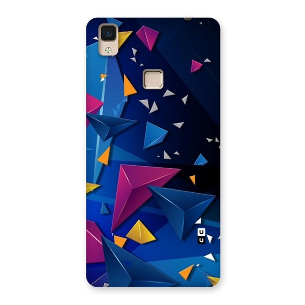 Space Colored Triangles Back Case for V3 Max