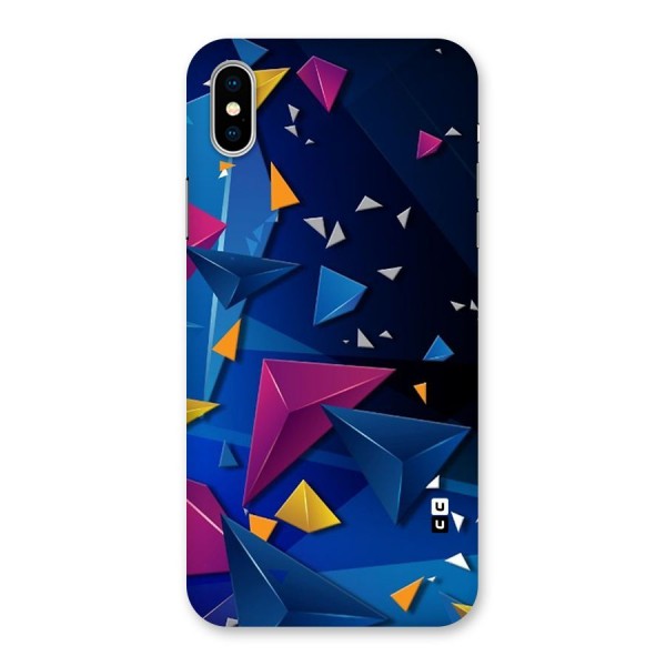 Space Colored Triangles Back Case for iPhone X