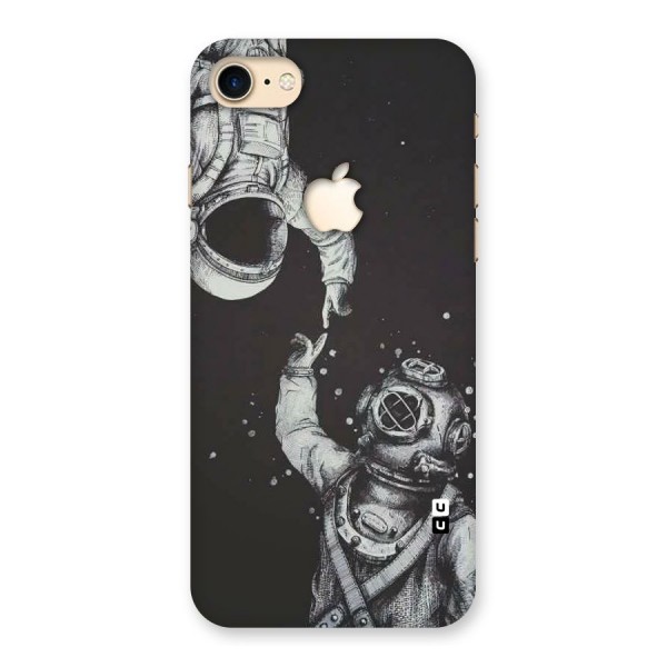 Space Meeting Back Case for iPhone 7 Apple Cut