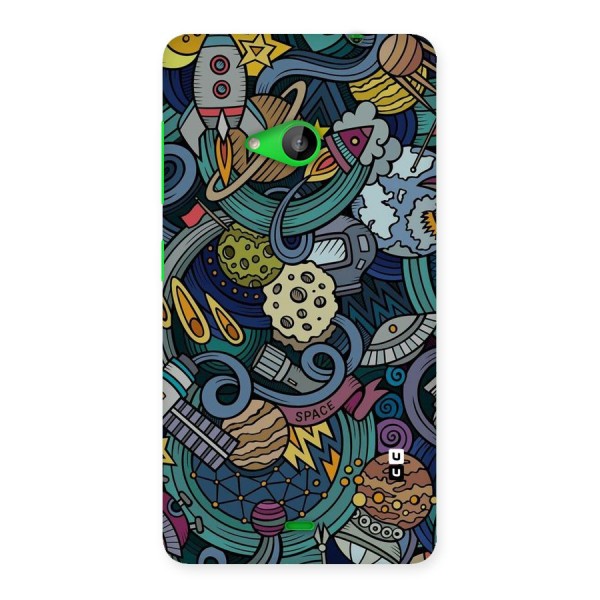 Space Pattern Blue Back Case for Lumia 535