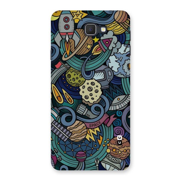 Space Pattern Blue Back Case for Samsung Galaxy J7 Prime