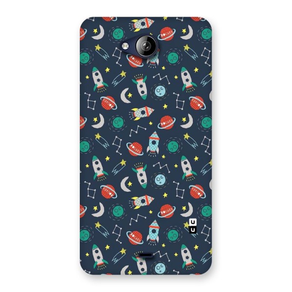Space Rocket Pattern Back Case for Canvas Play Q355