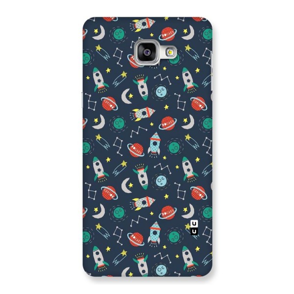 Space Rocket Pattern Back Case for Galaxy A9