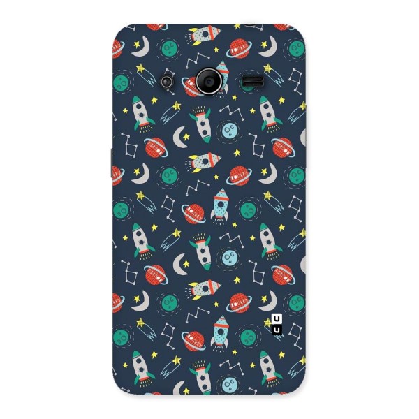 Space Rocket Pattern Back Case for Galaxy Core 2