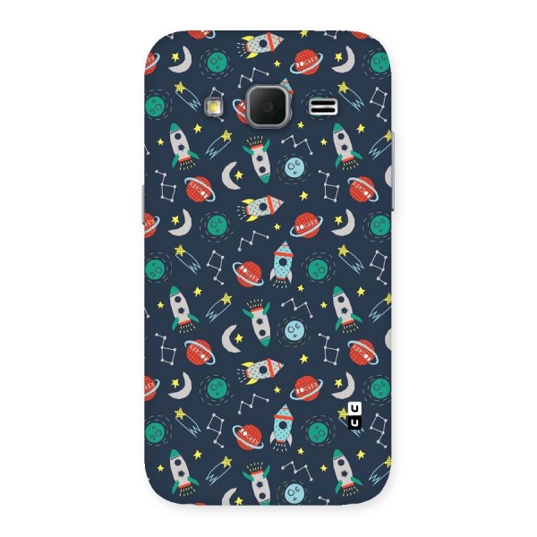 Space Rocket Pattern Back Case for Galaxy Core Prime