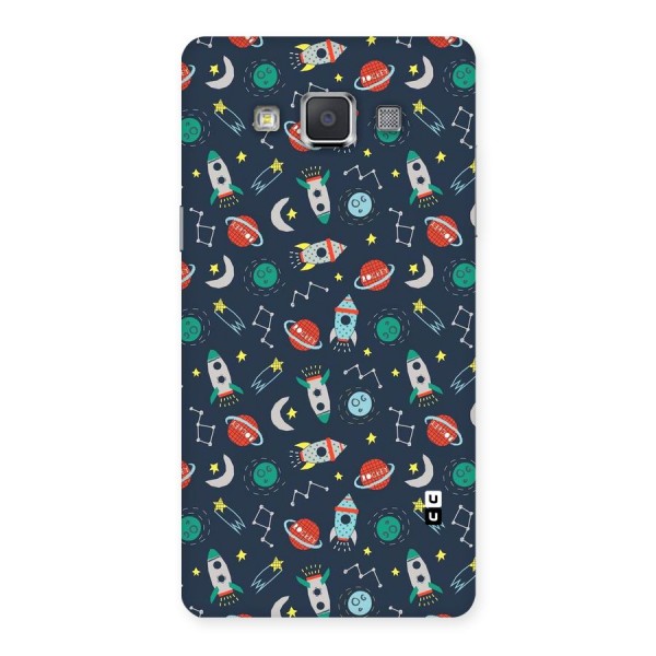 Space Rocket Pattern Back Case for Galaxy Grand 3