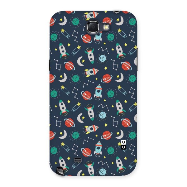 Space Rocket Pattern Back Case for Galaxy Note 2