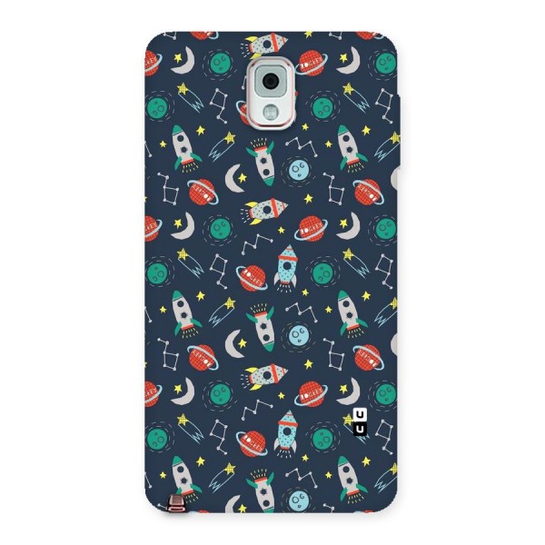 Space Rocket Pattern Back Case for Galaxy Note 3