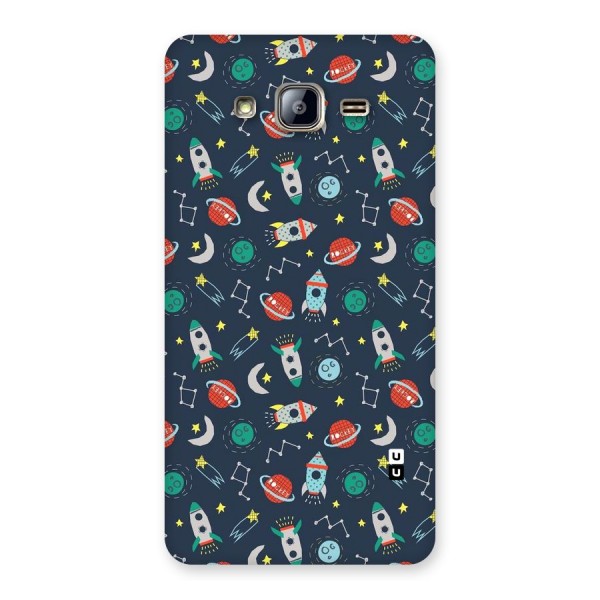 Space Rocket Pattern Back Case for Galaxy On5