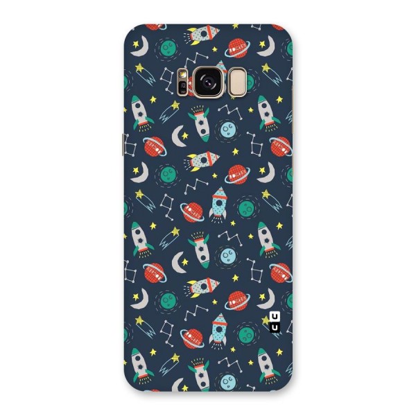 Space Rocket Pattern Back Case for Galaxy S8 Plus