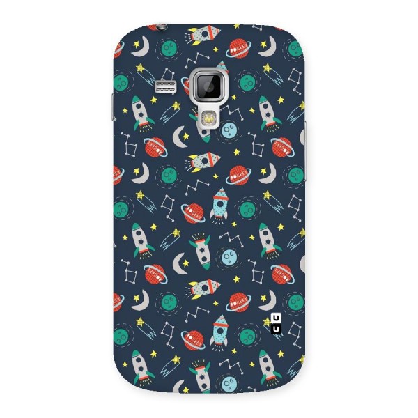 Space Rocket Pattern Back Case for Galaxy S Duos