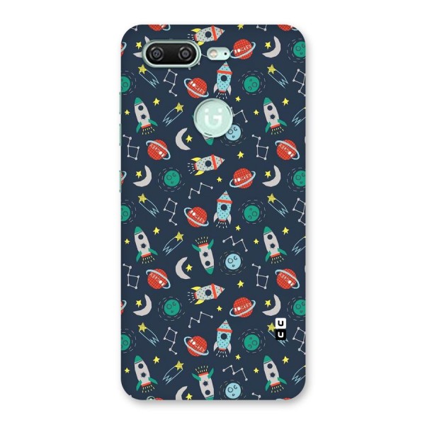 Space Rocket Pattern Back Case for Gionee S10