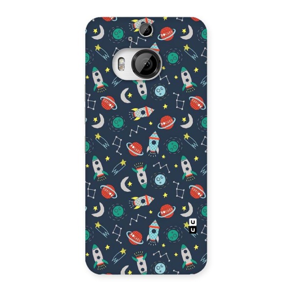 Space Rocket Pattern Back Case for HTC One M9 Plus
