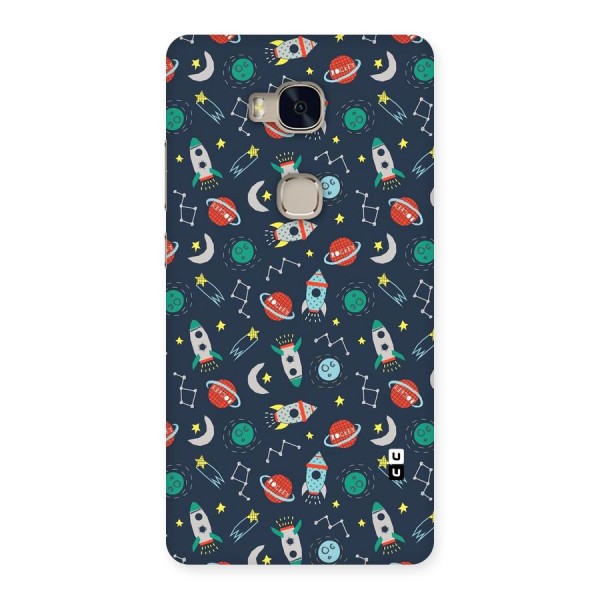 Space Rocket Pattern Back Case for Huawei Honor 5X