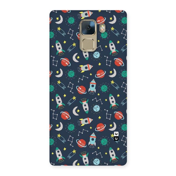Space Rocket Pattern Back Case for Huawei Honor 7