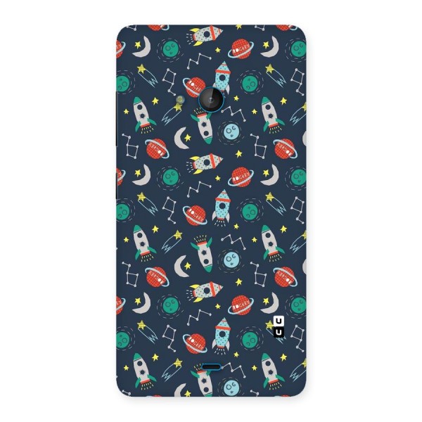 Space Rocket Pattern Back Case for Lumia 540