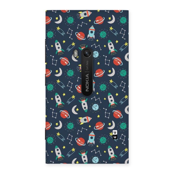 Space Rocket Pattern Back Case for Lumia 920