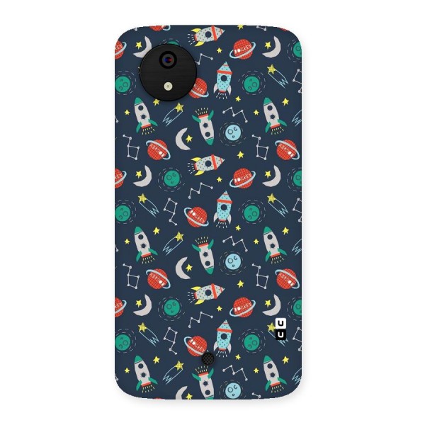 Space Rocket Pattern Back Case for Micromax Canvas A1