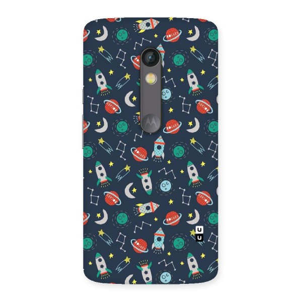 Space Rocket Pattern Back Case for Moto X Play