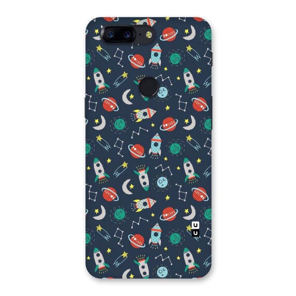 Space Rocket Pattern Back Case for OnePlus 5T