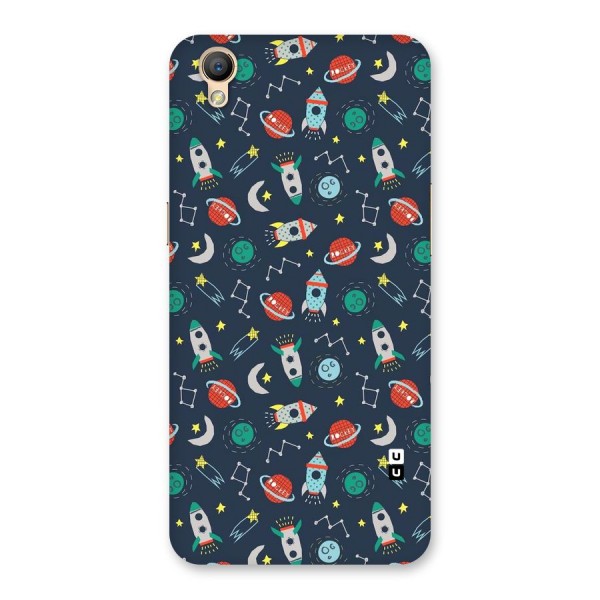 Space Rocket Pattern Back Case for Oppo A37
