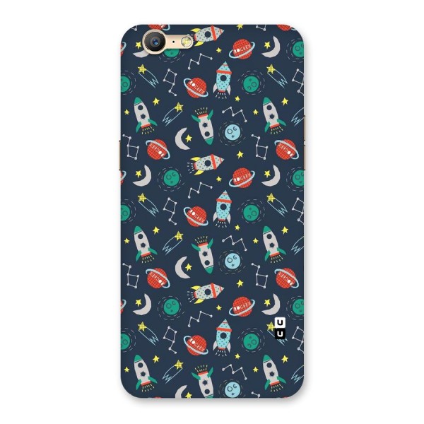 Space Rocket Pattern Back Case for Oppo A57