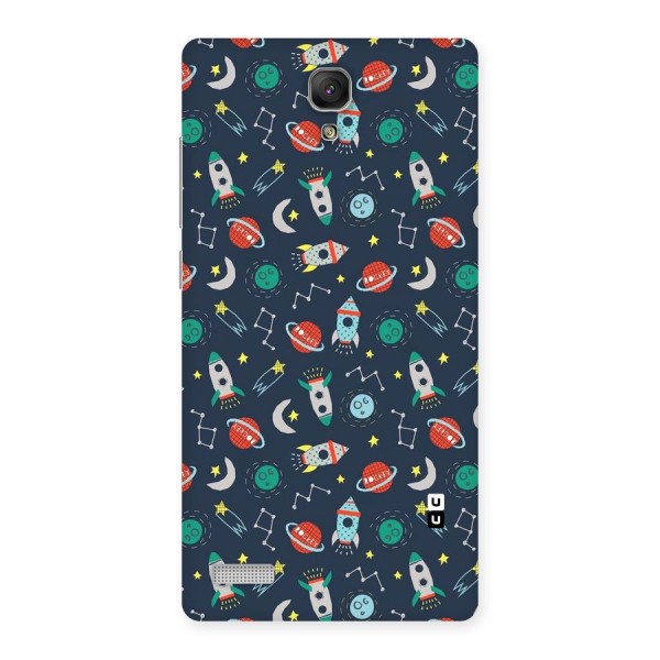 Space Rocket Pattern Back Case for Redmi Note