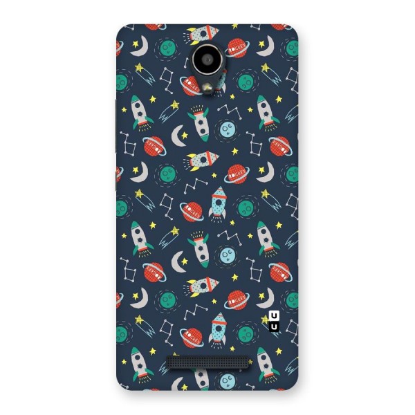 Space Rocket Pattern Back Case for Redmi Note 2