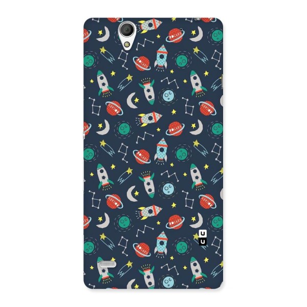Space Rocket Pattern Back Case for Sony Xperia C4