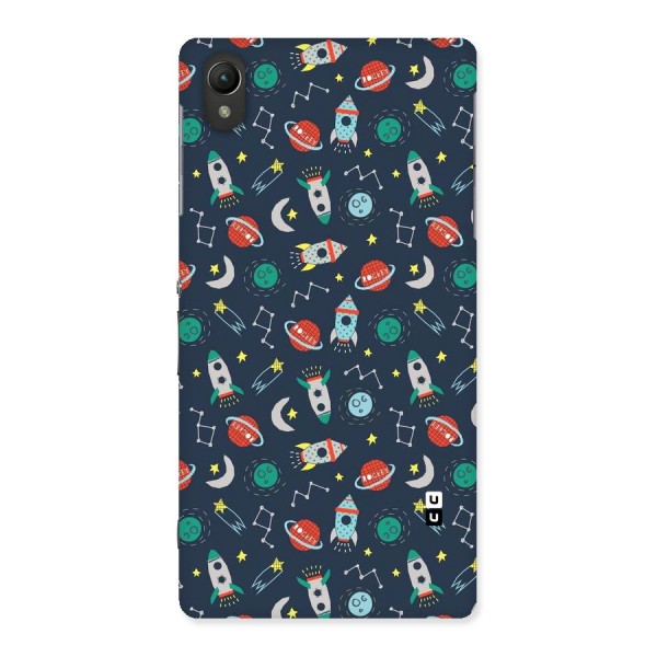 Space Rocket Pattern Back Case for Sony Xperia Z2