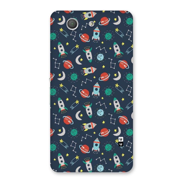 Space Rocket Pattern Back Case for Xperia Z3 Compact