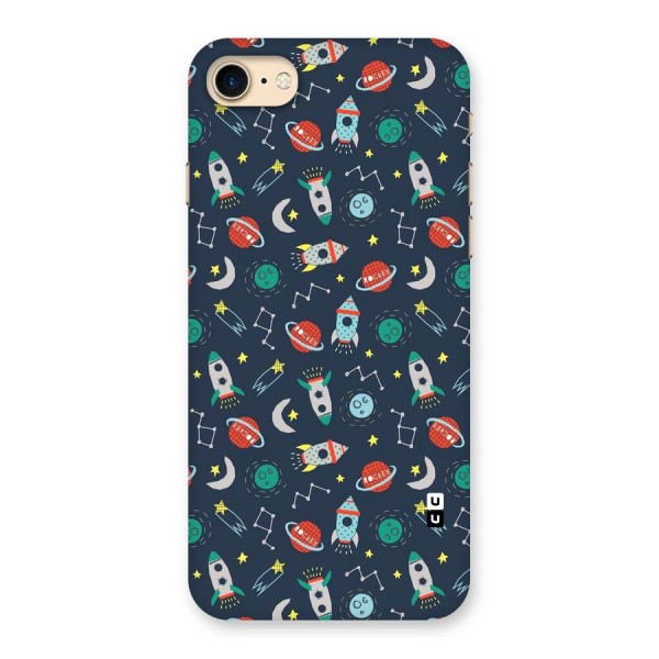 Space Rocket Pattern Back Case for iPhone 7