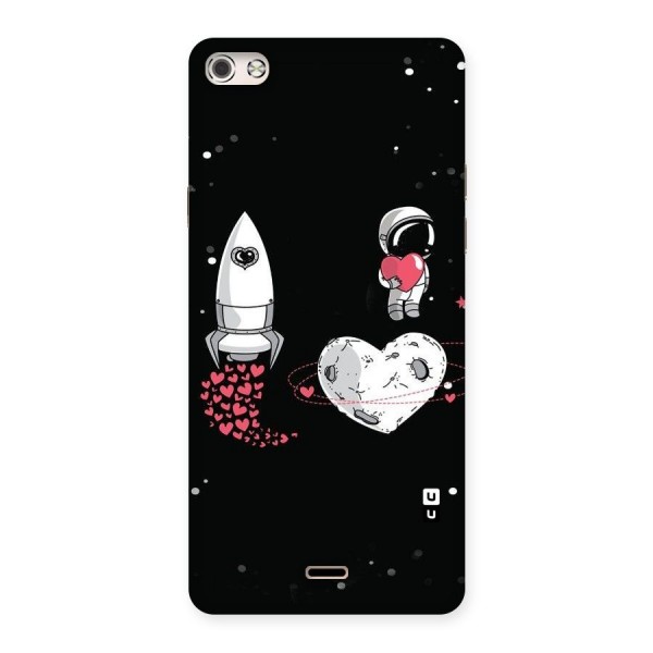 Spaceman Love Back Case for Micromax Canvas Silver 5