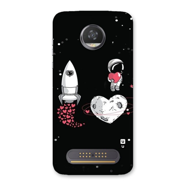 Spaceman Love Back Case for Moto Z2 Play