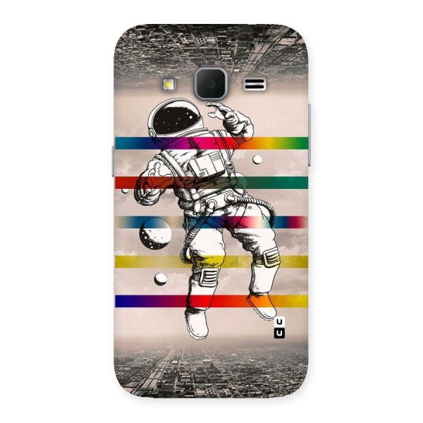 Spaceman Rainbow Stripes Back Case for Galaxy Core Prime