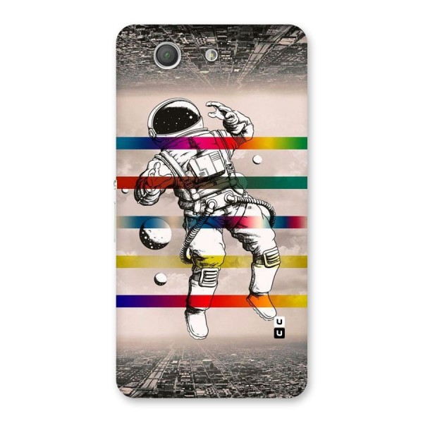Spaceman Rainbow Stripes Back Case for Xperia Z3 Compact