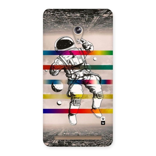 Spaceman Rainbow Stripes Back Case for Zenfone 6