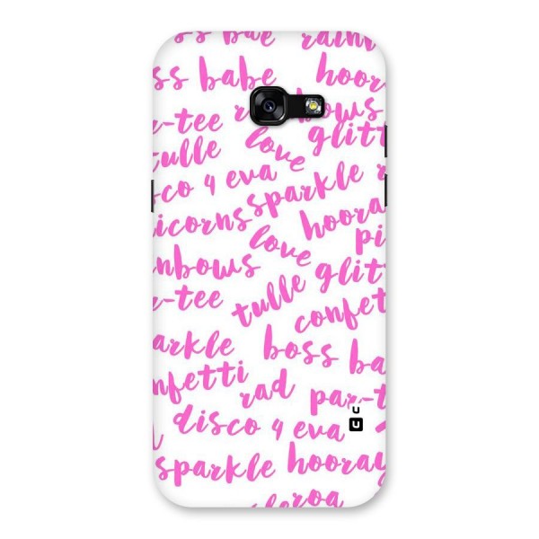 Sparkle Love Back Case for Galaxy A5 2017
