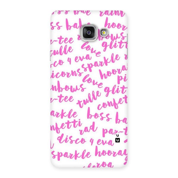 Sparkle Love Back Case for Galaxy A7 2016