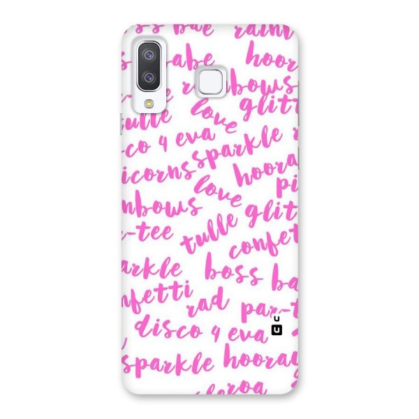 Sparkle Love Back Case for Galaxy A8 Star