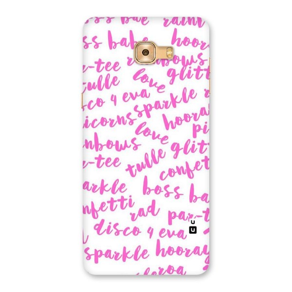Sparkle Love Back Case for Galaxy C9 Pro
