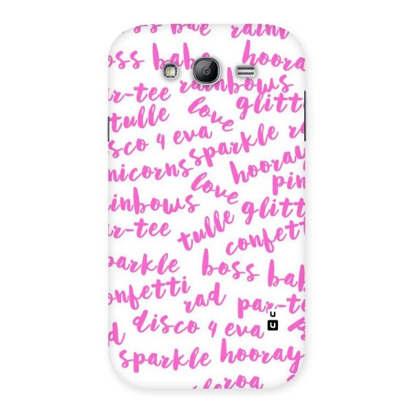 Sparkle Love Back Case for Galaxy Grand