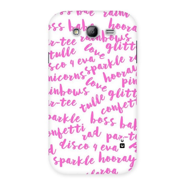 Sparkle Love Back Case for Galaxy Grand Neo Plus