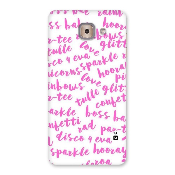 Sparkle Love Back Case for Galaxy J7 Max