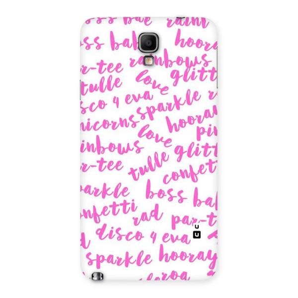 Sparkle Love Back Case for Galaxy Note 3 Neo
