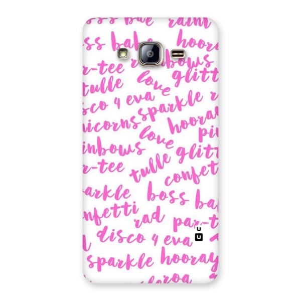 Sparkle Love Back Case for Galaxy On5